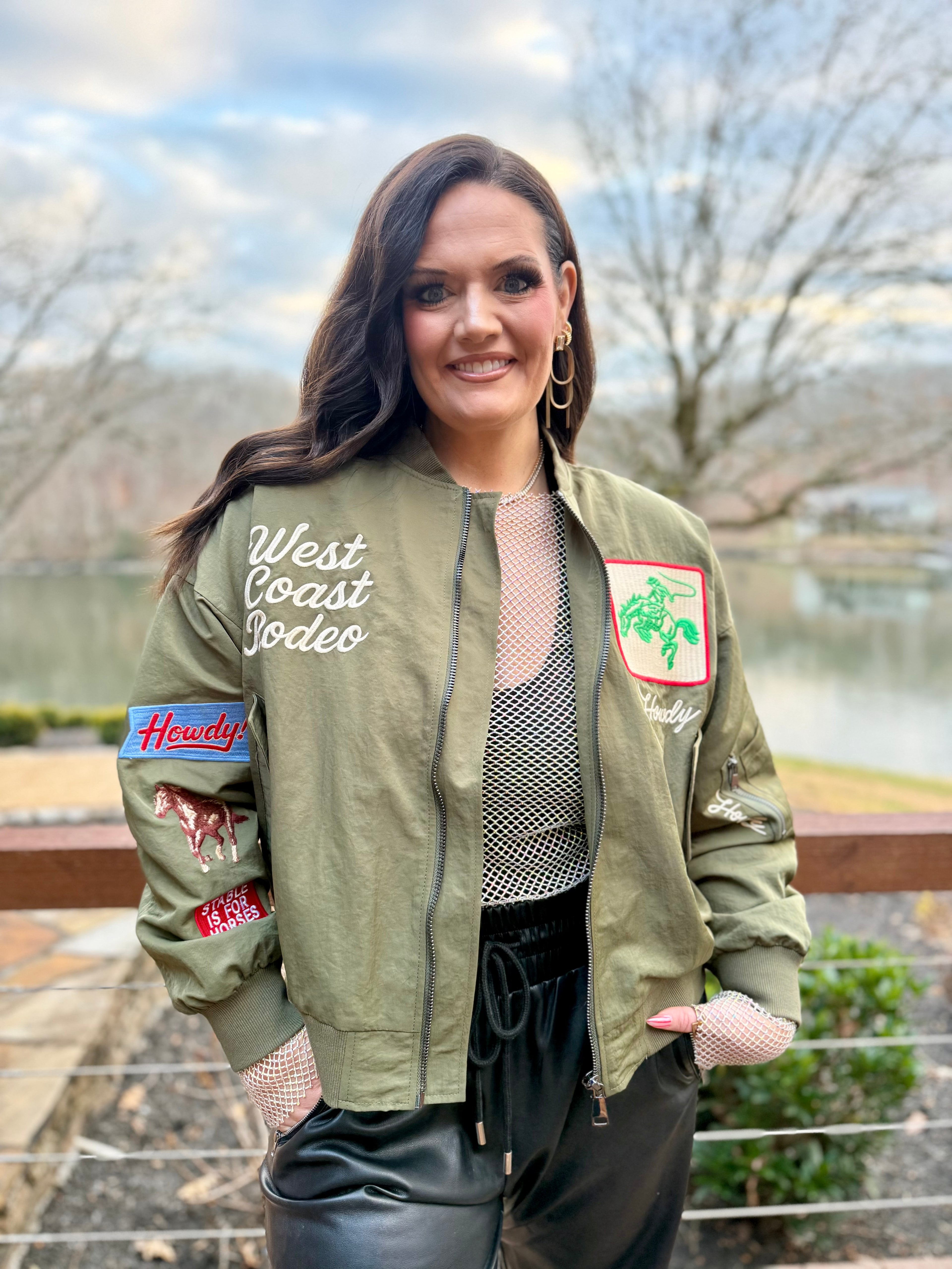 West Coast Rodeo Embroidered Bomber Jacket