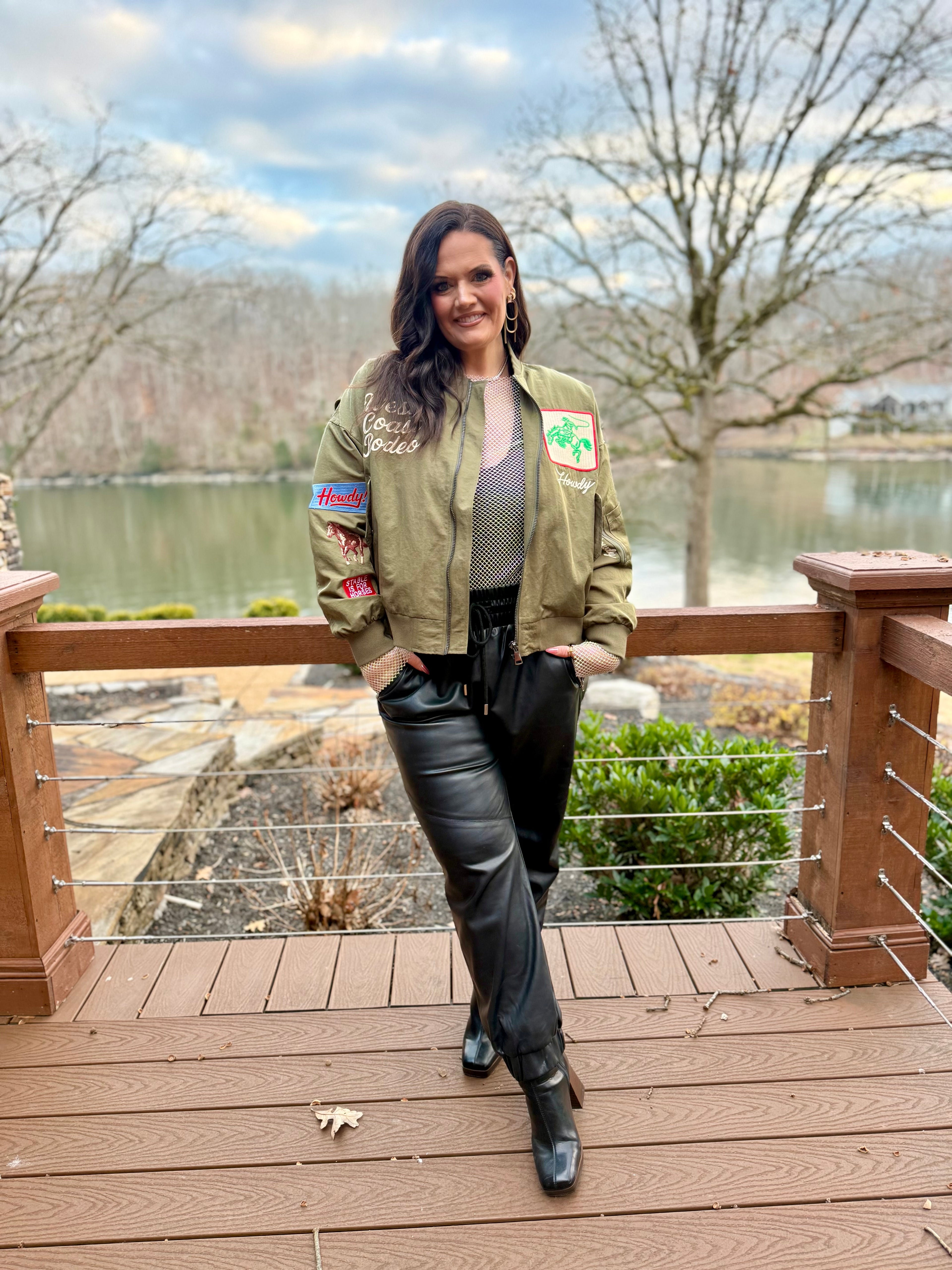 West Coast Rodeo Embroidered Bomber Jacket