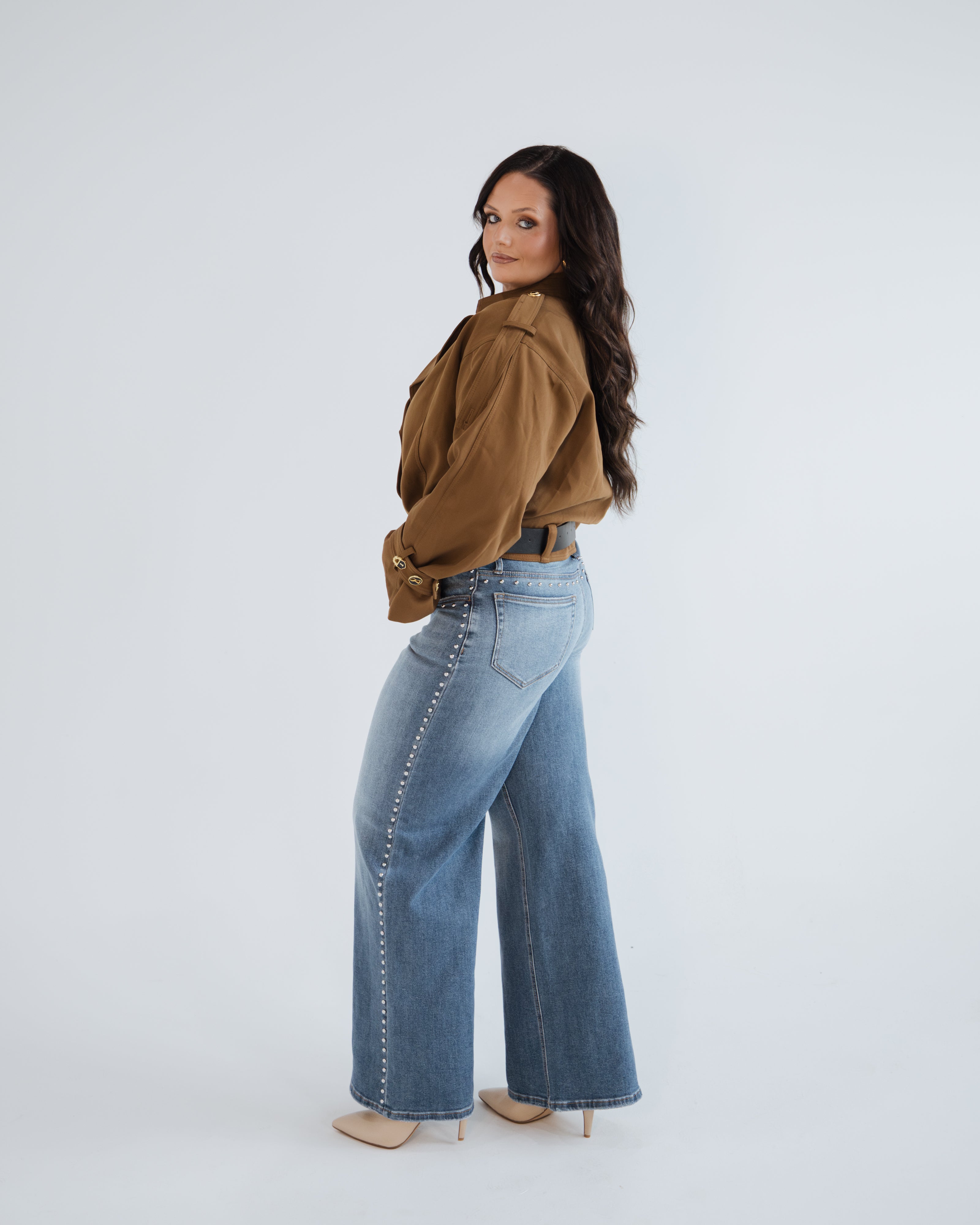 Cropped Draped Jacket